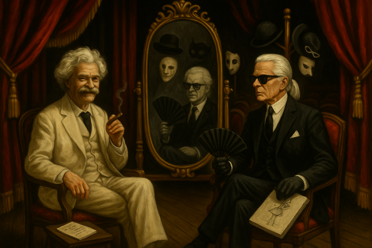 Wie viel Maske braucht das Ich? Mark Twain trifft Karl Lagerfeld
